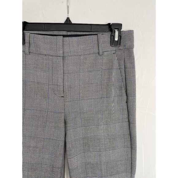 J.Crew Cameron Cropped Pants 4 Plaid High Rise Grey - Picture 4 of 12